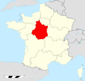 Carte centre val de loire