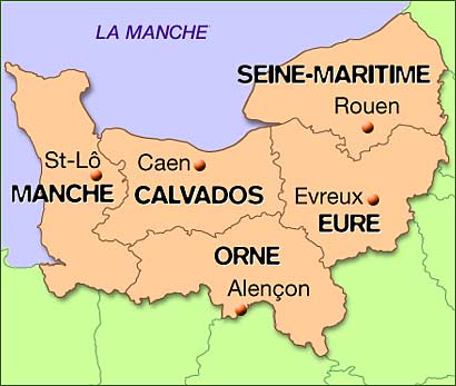 Carte normandie 2016