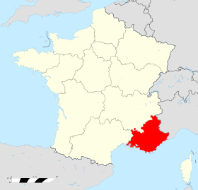 Carte region paca en france