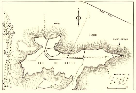 Clermont oise croquis du camp de cesar