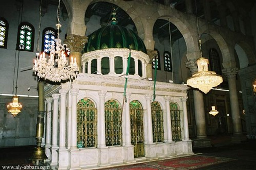 Damas syrie la grande mosquee des omeyyades reliquaire