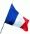 Drapeau francais fond blanc