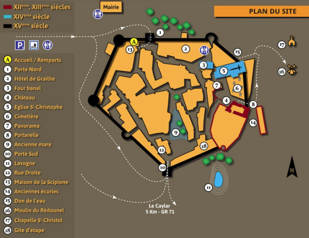 La couvertoirade aveyron plan
