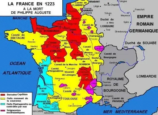 La france en 1223