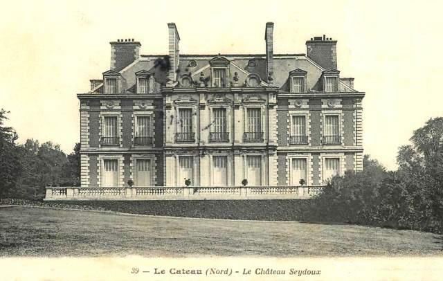 Le cateau cambresis 59 le chateau merinos de la famille seydoux cpa