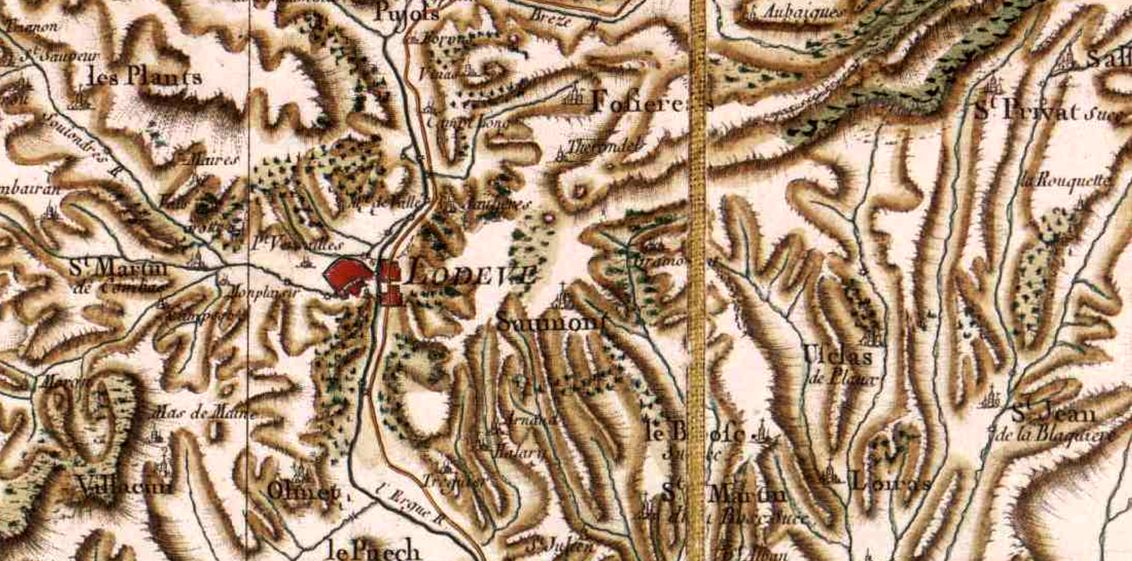 Lodeve herault cassini