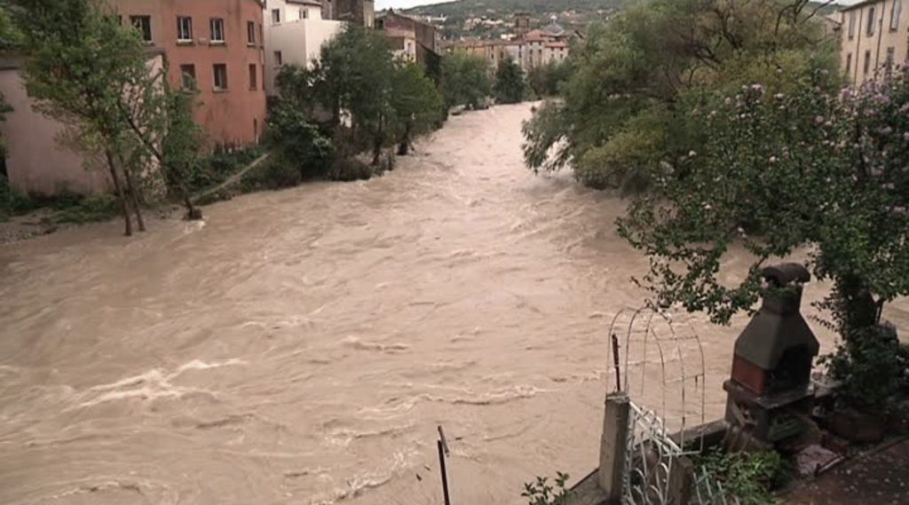 Lodeve herault les inondations 2015