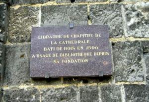 Noyon oise ancienne bibliotheque plaque