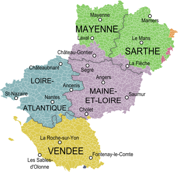 Pays de la loire et provinces svg