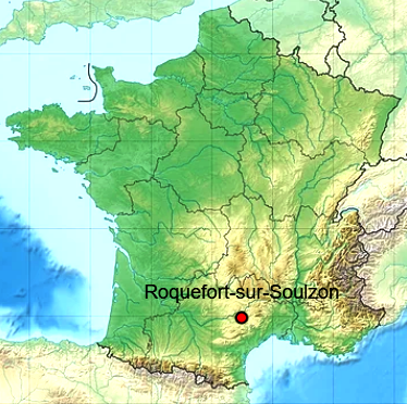 Roquefort sur soulzon aveyron geo