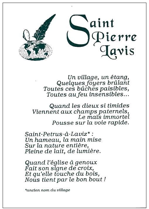 Saint pierre lavis seine maritime poeme