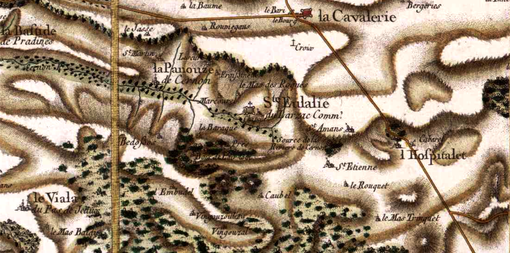 Sainte eulalie de cernon aveyron cassini