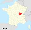 Saone et loire departement locator map svg