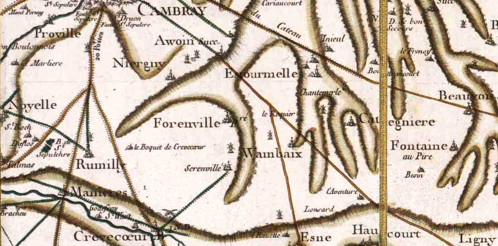 Seranvillers forenville 59 cassini