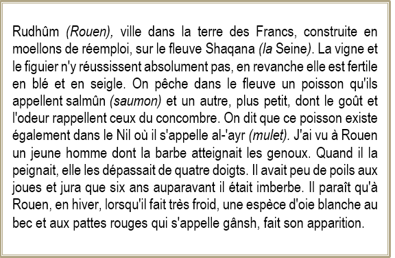 Texte sur rouen