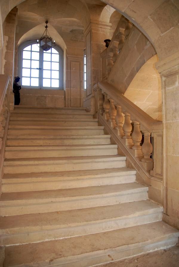 Urzy nievre le chateau des bordes escalier cpa
