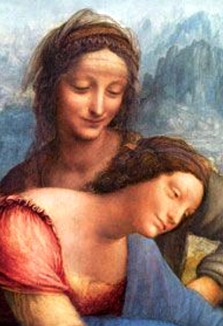 Vierge a l enfant et sainte anne